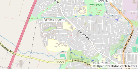Map of Darlington