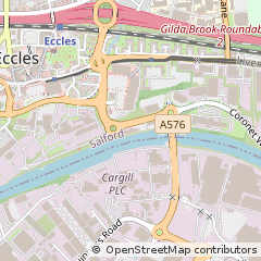 Map of Salford, Manchester