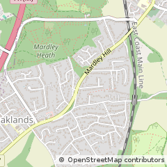 Map of Welwyn, Hertfordshire