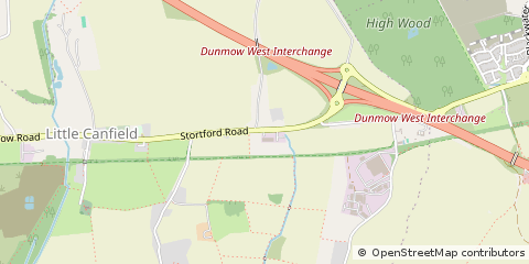 Map of Dunmow, Essex