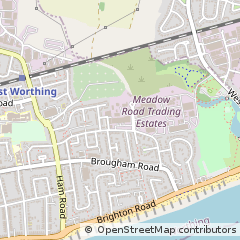 Map of Worthing, West Sussex