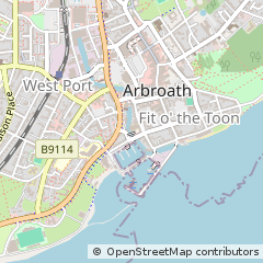 Map of Arbroath