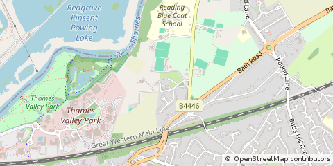 Map of Reading, Berkshire