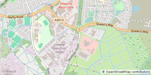 Map of Newport, Gwent