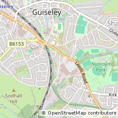 Map of Leeds, West Yorkshire