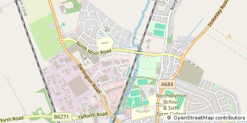 Map of Northallerton, North Yorkshire