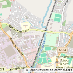 Map of Northallerton, North Yorkshire