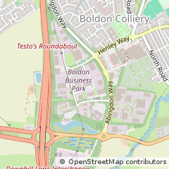 Map of Boldon Colliery, Tyne and Wear