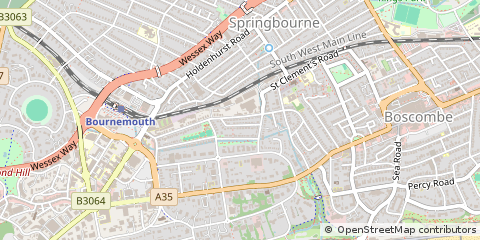 Map of Bournemouth