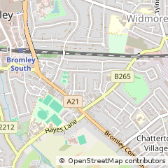 Map of Bromley, Kent