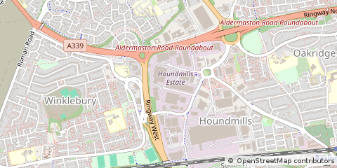 Map of Basingstoke, Hampshire