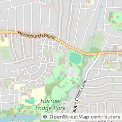 Map of Hornchurch, Essex