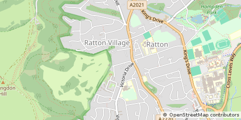 Map of Eastbourne, East Sussex