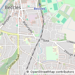 Map of Beccles, Suffolk