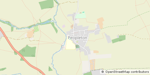 Map of Pershore Worcester, Worcestershire
