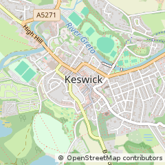 Map of Keswick, Cumbria
