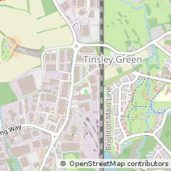 Map of Crawley, West Sussex