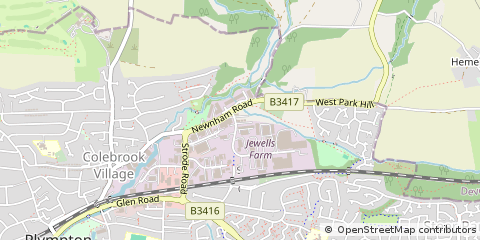 Map of Plymouth, Devon