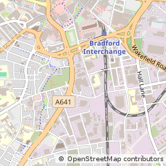 Map of Bradford, West Yorkshire