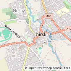 Map of Thirsk, North Yorkshire