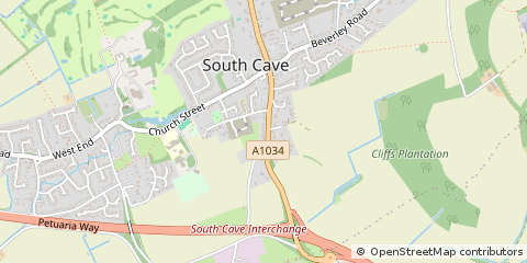 Map of Brough, East Yorkshire