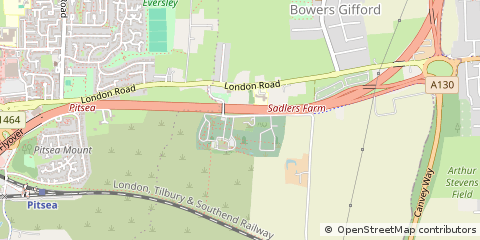 Map of Basildon