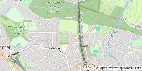 Map of Barnet