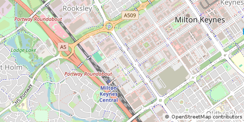 Map of Milton Keynes