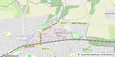 Map of Plymouth, Devon