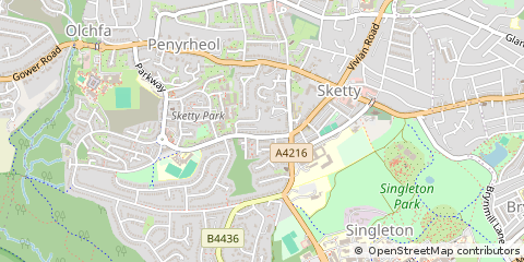 Map of Swansea