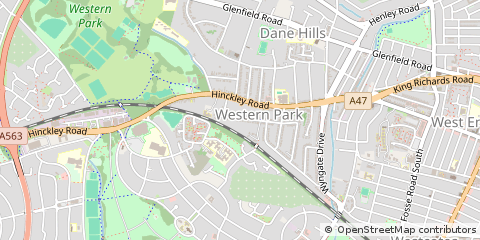 Map of Leicester