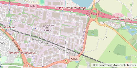 Map of Telford, Shropshire