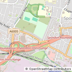 Map of Spondon, Derby