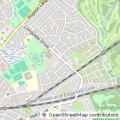 Map of Huyton, Merseyside