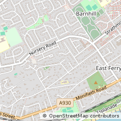Map of Dundee, Angus