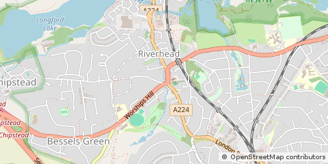 Map of Sevenoaks