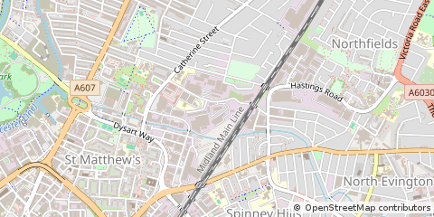 Map of Leicester