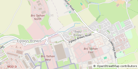 Map of Barry, Vale of Glamorgan