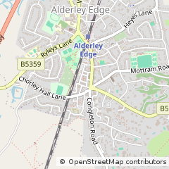 Map of Alderley Edge, Cheshire
