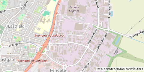 Map of Peterborough, Cambridgeshire