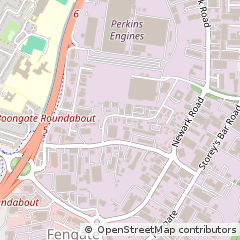 Map of Peterborough, Cambridgeshire