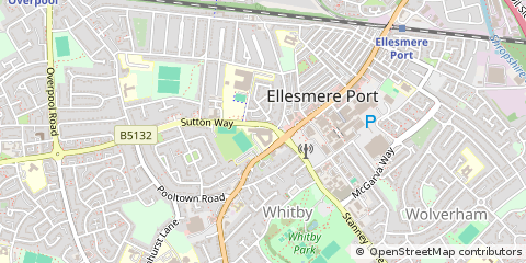 Map of Ellesmere Port, Cheshire