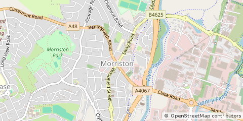 Map of Swansea