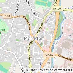 Map of Swansea