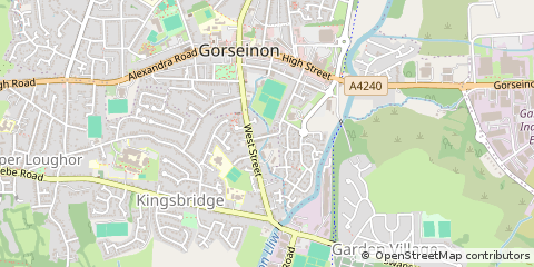 Map of Swansea