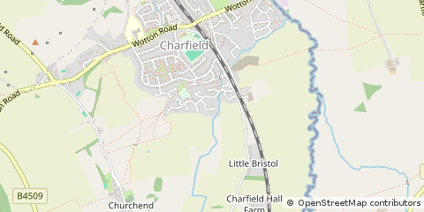 Map of Wotton-Under-Edge, Gloucestershire