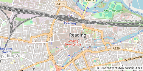 Map of Reading, Berkshire