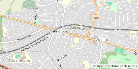 Map of Welling, Kent