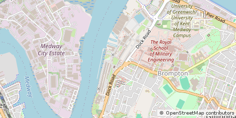 Map of Chatham, Kent