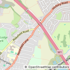 Map of Wakefield, West Yorkshire